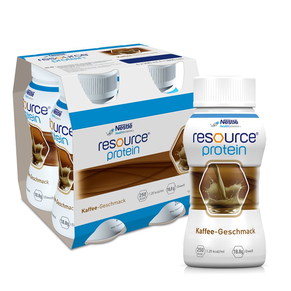 Resource Protein Drink Kaffee 4x200 ml Flüssigkeit