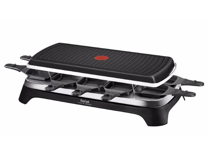 Tefal Inox & Design RE4588 10er Raclettegerät – Raclette Ofen/Raclette Grill