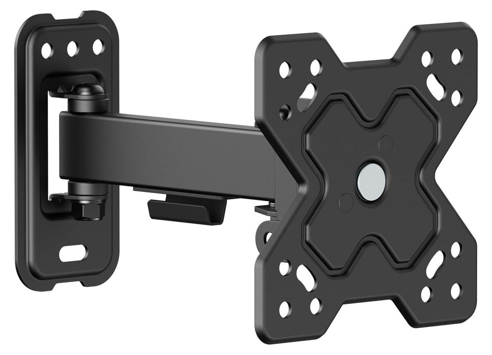 PureMounts TV-monitor wandhouder, kantelbaar en draaibaar, met 4x4 schroefgaten