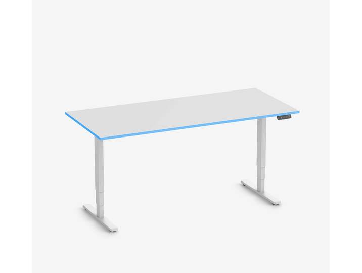 FOKUS Gamingschreibtisch Weiß 180x80 Rechteck Ocean