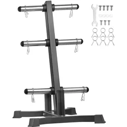 VEVOR Hantelscheibenständer, L-Rahmen-Hantelscheibenbaum für 2-Zoll-Hantelscheiben, Standard-Hantelscheibenbaum, 454 kg Tragkraft Gewichtsaufbewahrungshalter, Langhantelständer-Aufbewahrungsständer