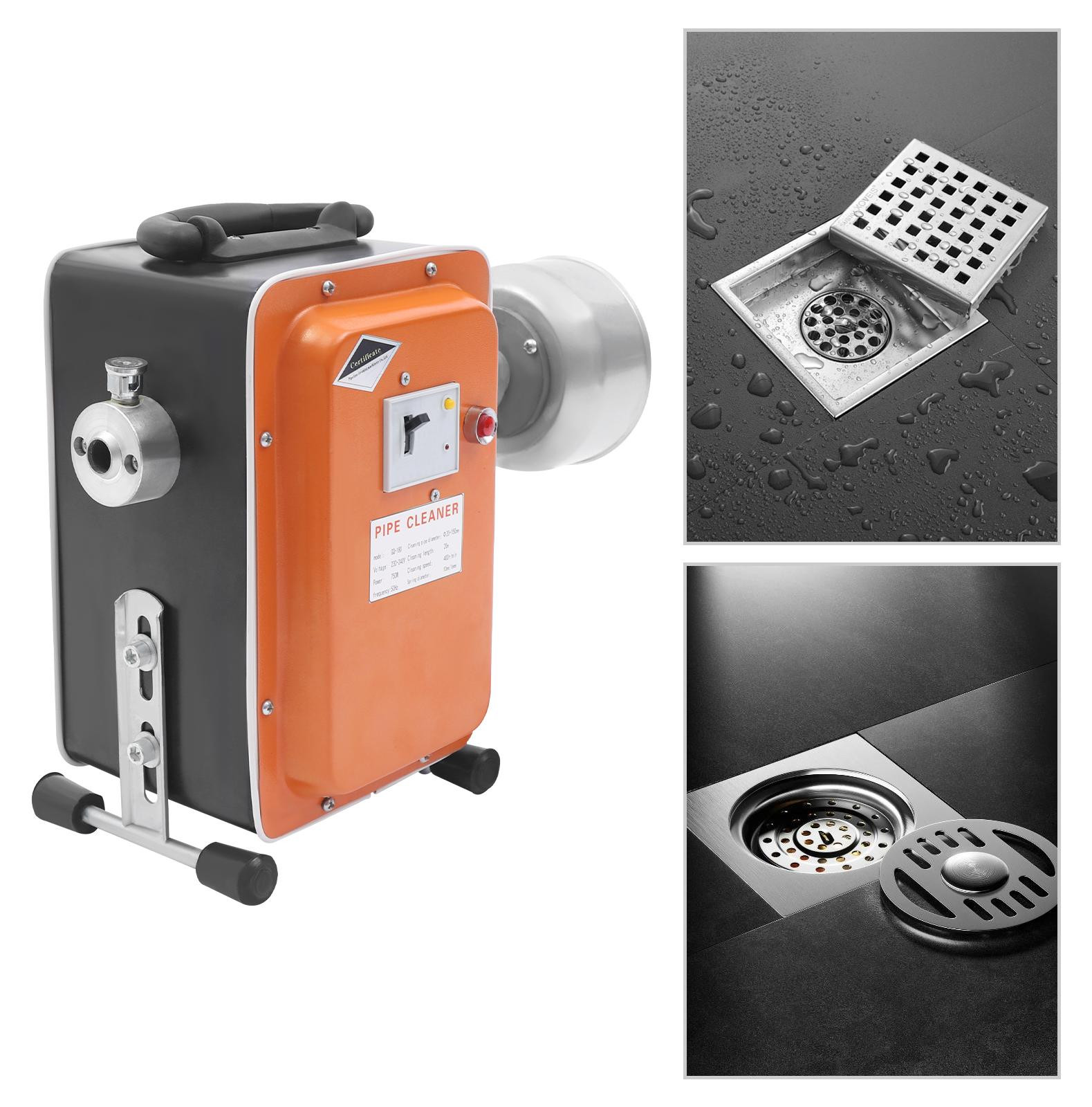 Selius Elektrische Ontstoppingsmachine 750 W met 20 meter veer voor verstopte riolen