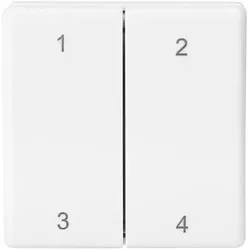 Eltako FMH4-rw Funk-Minihandsender EnOcean (Gerätespezifische Fernbedienung, Radio Frequency (RF)), Fernbedienung, Weiss