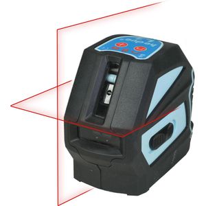 Hedue Kreuzlinienlaser L216, L1, Set, roter Laser, selbstnivellierend, mit Zieltafel & Mini-Stativ