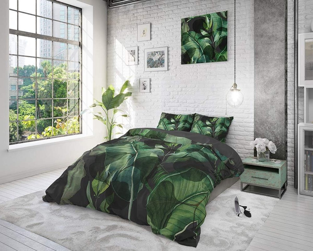 Dekbedovertrek Set Wilde Planten - Kreukvrij Katoen - 240 x 220 cm