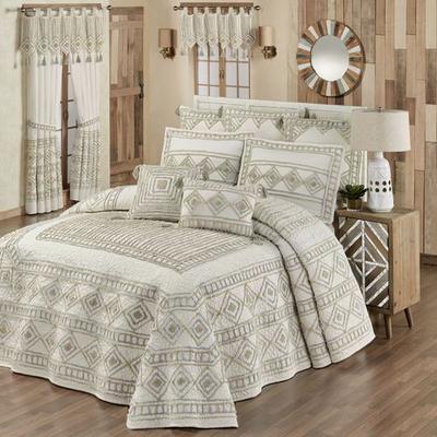 Touch of Class Serenta Grande Bedspread Set Ecru, King, Ecru