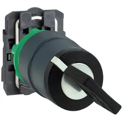 Schneider Electric Wahlschalter XB5AG21, Schalter + Taster, Schwarz