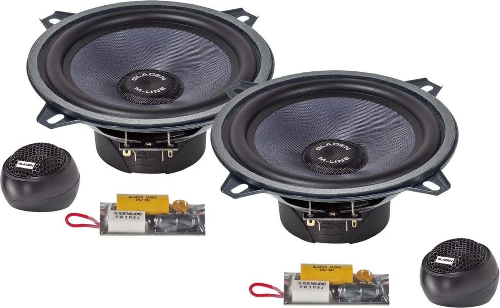 Gladen Audio M-Line M 130 G2 2-weg composet luidsprekersysteem, 13 cm