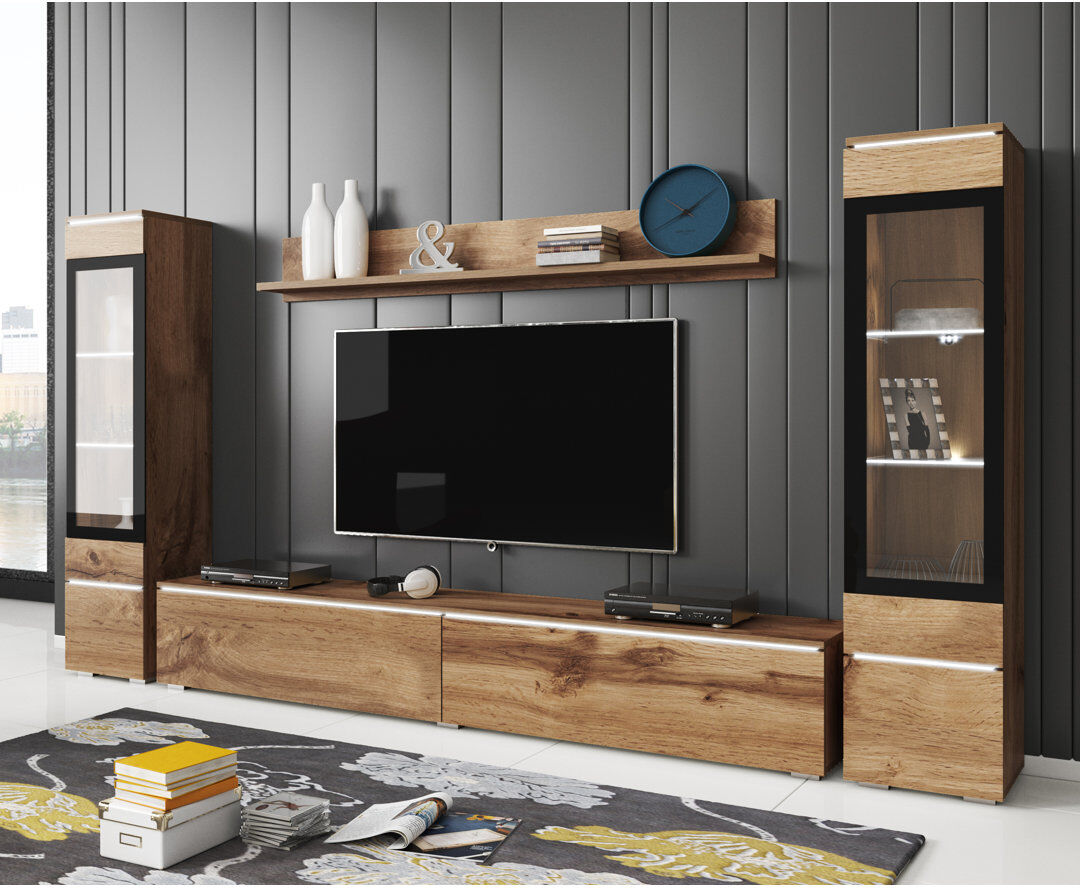 Zipcode Design Dorfman TV Stand for TVs up to 78" Wotan Oak 78"