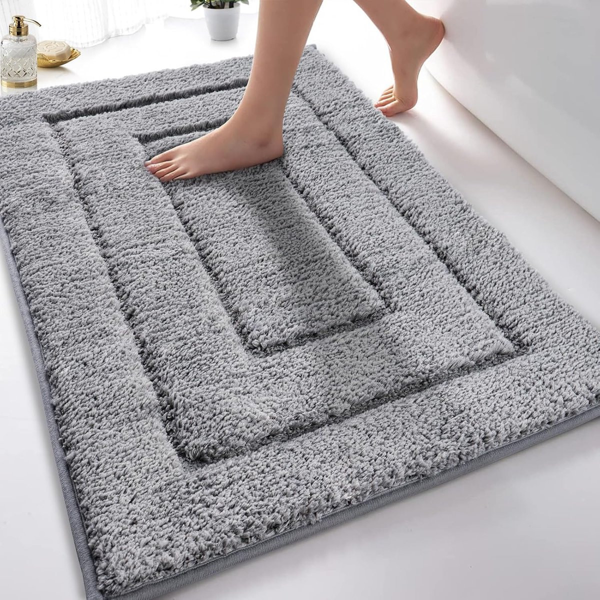 Grijs Anti Slip Badmat en Douchemat voor volwassenen