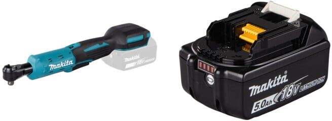 Set Makita Akku-Ratschenschrauber 18 V DWR180Z + Akku-BL1850B Li 18,0V 5.0Ah