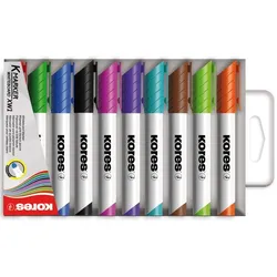 Kores Whiteboard-Marker K MARKER XW1, Rundspitze, 10er Etui
