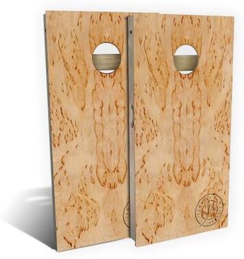 Skip's Garage Masur Birch Outdoor Cornhole Board Set