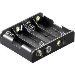 Goobay 81466 Batteriehalter 4x Mignon (AA) Druckknopfanschluss (L x B x H) 61.7 x 56.6 x 15.5 mm