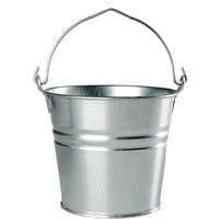 Tropfkübel verzinkt 1,5 Liter, Tropfschale silber
