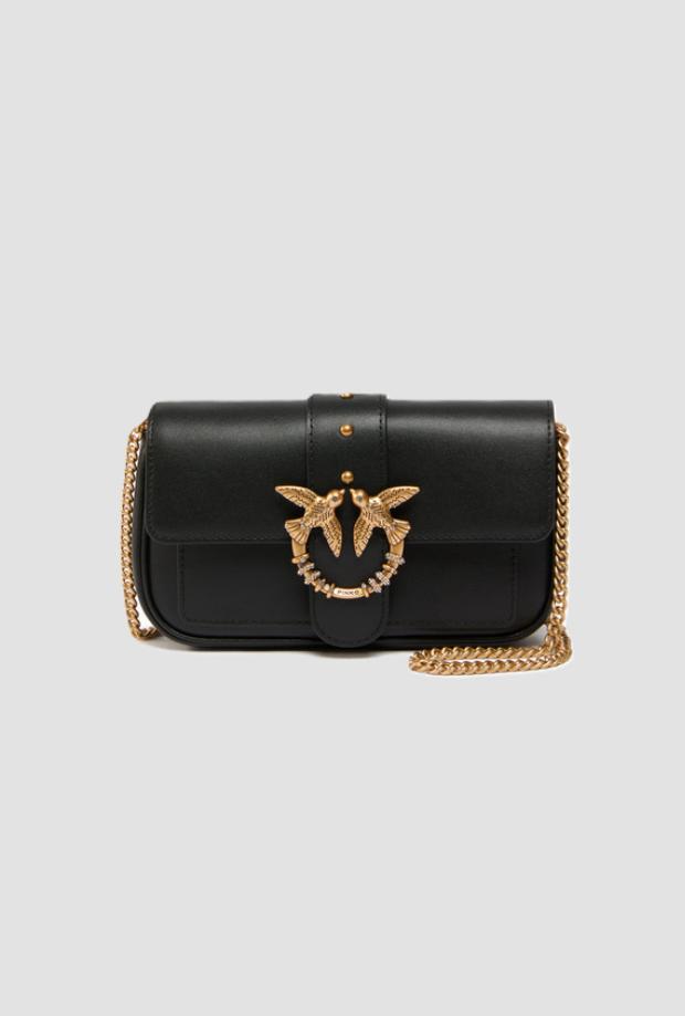 Pinko Handtasche, kleine "Love"-Tasche für Damen, schwarz