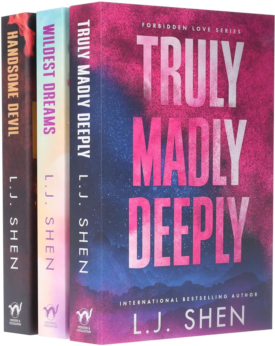 Hachette UK Forbidden Love Series by L.J. Shen - 3 Book Paperback Collection Set - Truly Madly Deeply, Wildest Dreams & Handsome Devil - Steamy New Adult Romance