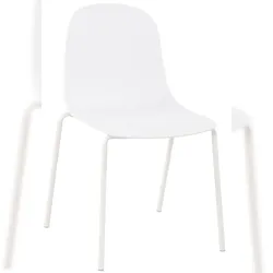 Proregal CHEFGASTRO Esszimmerstuhl TUCSON HxBxT 85x51x53cm Kunststoff Weiß Küchenstuhl