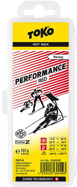 TOKO Skiwachs Performance Hot Wax red keine Farbe B