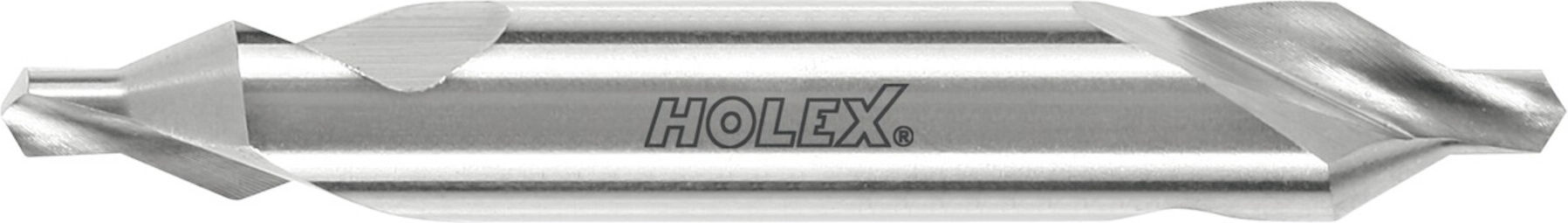 HOLEX Zentrierbohrer HSS A Ø1,6mm aus Schnellarbeitsstahl mit Zylinderschaft und Spitze Ø1,6mm für Zentrieren von Bohrungen, 111005 1,6)