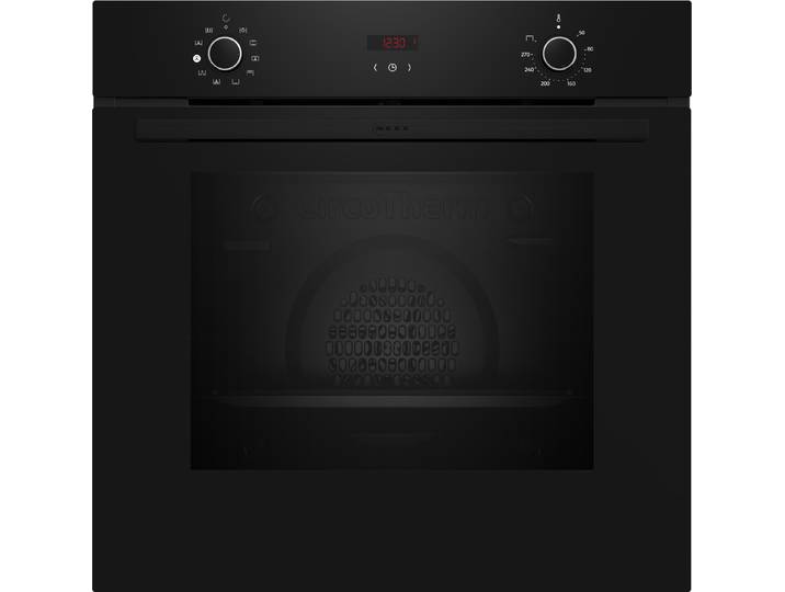 NEFF Backofen B1CVD0AK3 , Energieeffizienz: A+, schwarz, B:59,4cm H:59,5cm T:54,8cm, Backöfen, Base Steam für Knusprigkeit & schnelle EasyClean-Reinigung, Backofen