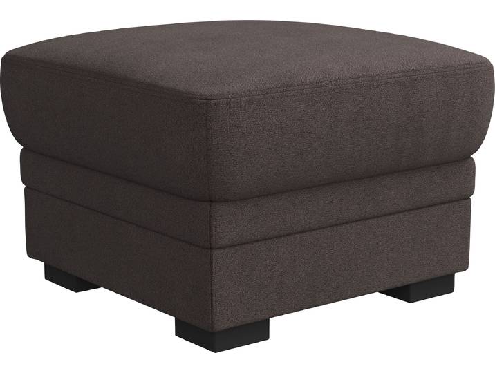 Hocker, 100% Polyester, Grau (Charcoal), 68×45×68 cm, Mit Stauraum, Cotta