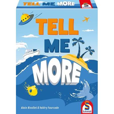 TELL ME MORE ist ein kreatives Erzählspiel, in dem ihr gemeinsam eine vorgegebene alltägliche, fantastische oder auch total verrückte Situation mit
