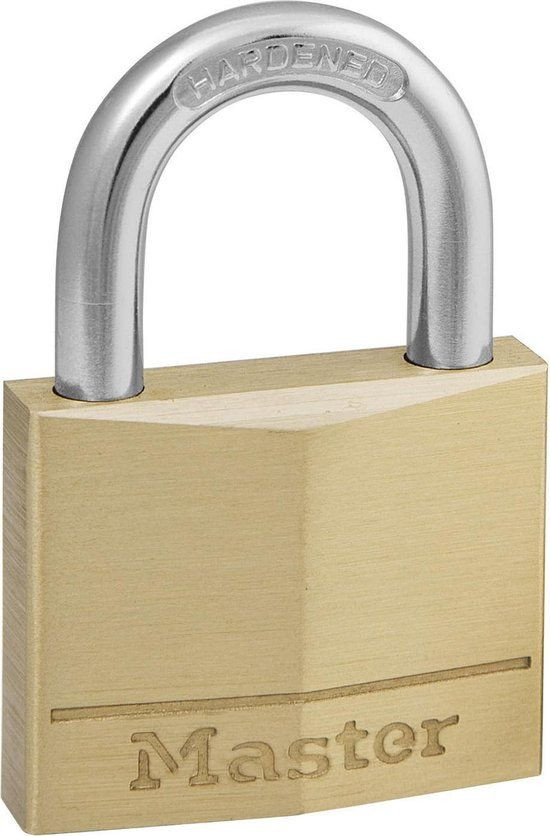 Master Lock 140EURD Hangslot - Massief Messing - 40 mm - Geel/Zilver