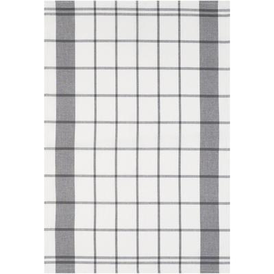 Geschirrtuch STUCO "karo", grau (grau, weiß), B:50cm L:70cm, 100% Baumwolle, Geschirrtücher, Geschirrtuch