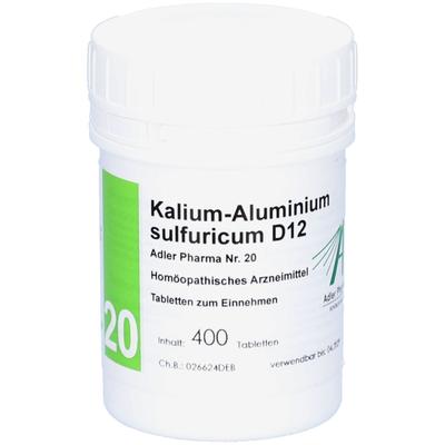 Biochemie Adler 20 Kalium aluminium sulf.D 12 Tab. 400 St Tabletten