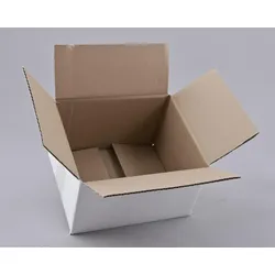 Nestler Wellpapp-Faltkartons 1-wellig weiß 21,0 x 18,0 x 12,0 cm