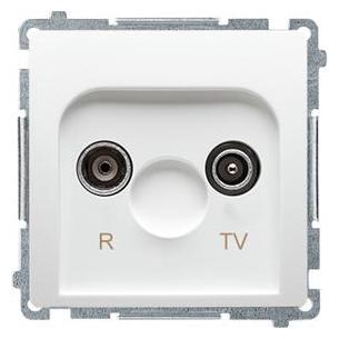 Kontakt Simon Antennensteckdose Simon Basic RTV Abschluss 10dB weiss (BMZAK10 (WMUA-01100z-1011)