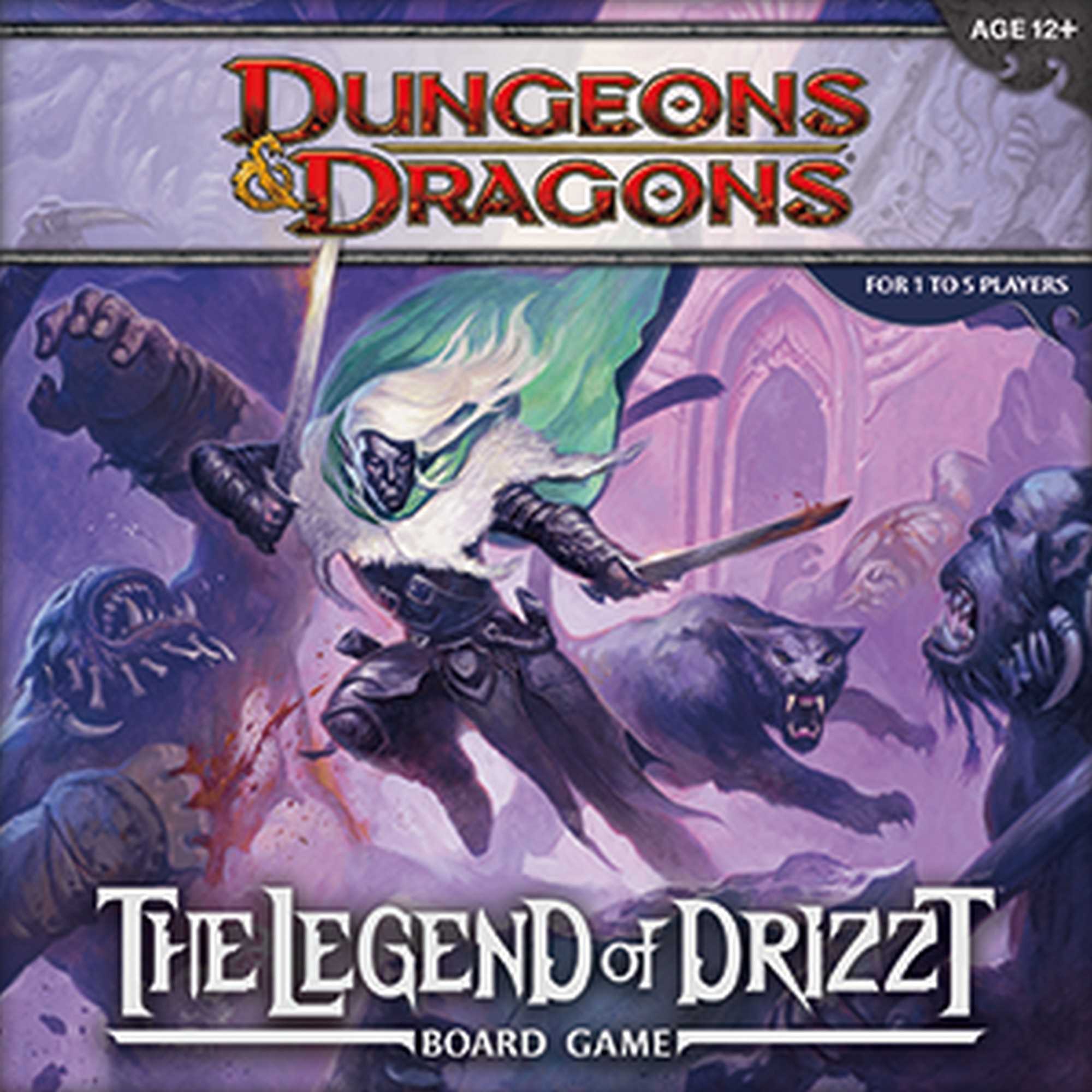 Dungeons & Dragons: The Legends of Drizzt Board Game, Cooperative Fantasy Adventure for 1-5 Players, Ages 14+, by Wizards of the Coast