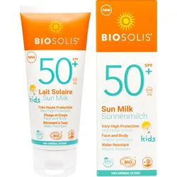 BIOSOLIS Bio Sonnenmilch Baby & Kids LSF 50+  100 ml Milch