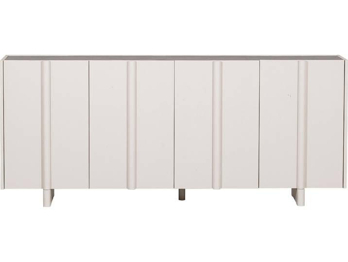 Sideboard WOOOD Nook , weiß (dust), B:200cm H:85cm T:46cm, Sideboards, Sideboard, Kommode, H 85 cm x B 200 cm x T 46 cm