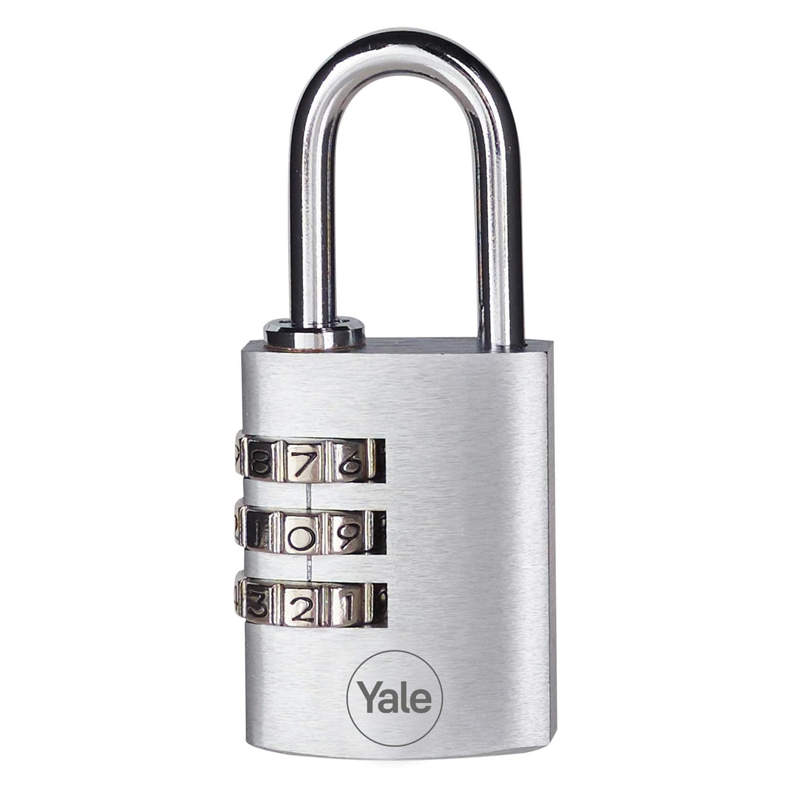 Yale Y151B/30/125/1 Vorhängeschloss 30 mm Silber Zahlenschloss (Y151B/30/125/1)