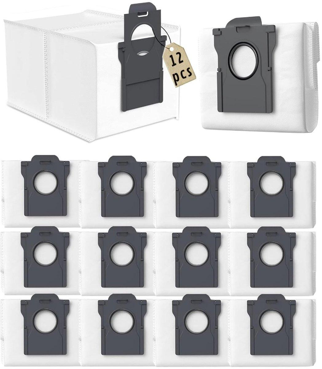 PolkaHome 12 stofzakken voor Dreame L10s Ultra Gen 2, L10s Pro Ultra, X50 Ultra, X40, X40 Pro, X40 Ultra, X30 Pro Ultra en Mova