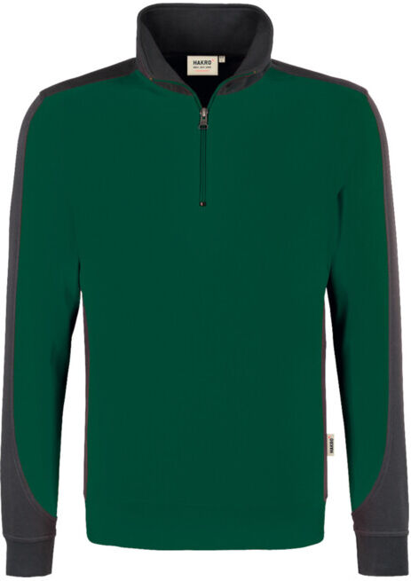 Hakro Sweat-shirt zippé Contrast Performance, tanne, Taille unisexe : L (476-072/L)