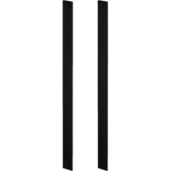 Griffwerk LUCIA GST -Graphitschwarz Griffleisten-Paar -Sensat. -für Glas -Länge: 430mm