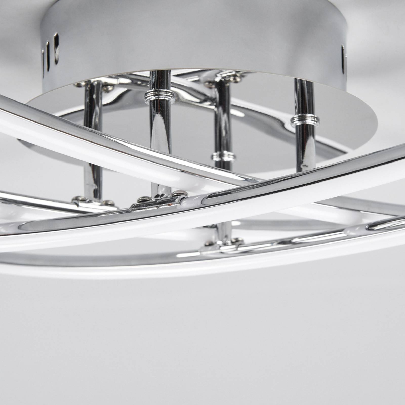 LED Deckenlampe Yael Lindby, chrom / silber, für Küche, Metall, Modern, LED Deckenleuchte