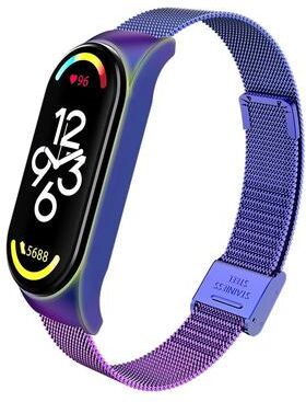 Inspired Living Stainless Steel Metal Strap Bracelet For Xiaomi Mi Band 37 colorful