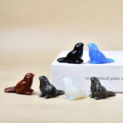 Multisell Products Hub Carved Natural Crystal Bird, Unique Crystal Gift, Decorative Home Item For Elegance blue Opal