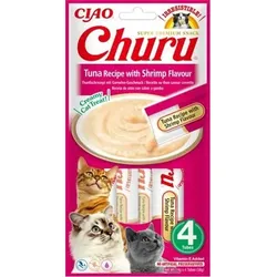 INABA Churu Katzenleckerli mit Thunfisch und Krabbengeschmack 20x14g