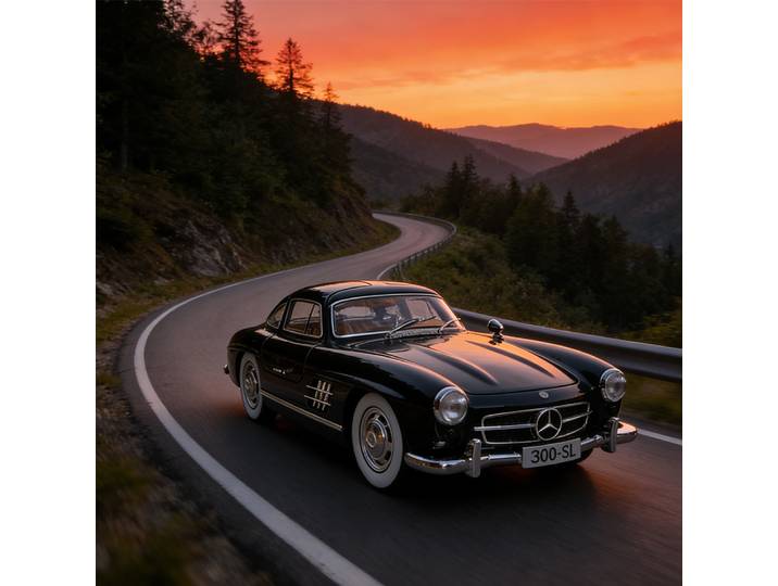 Modèle de voiture classique en alliage métallique noir rétro 1:24, édition limitée, modèle de voiture de luxe, collection, ornement, cadeau d'anniversaire parfait pour garçon