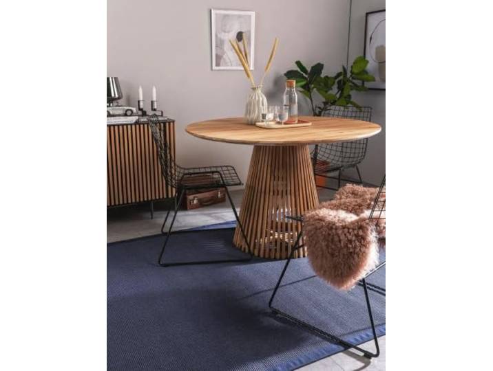 benuta Nest Sisal Naturfaser Teppich Sana - Blau 200x300 cm - Robuster Teppich für Esszimmer & Wohnzimmer - 100% Sisal Naturfaser - Zeitloses Design
