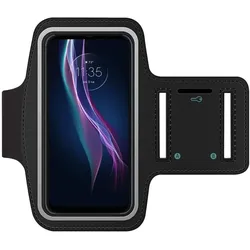 SmartFitness Motorola One Fusion+ Handy Sport Armband, Smartphone Sportarmband, Schwarz