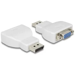 DELOCK Displayport Adapter DP -> D-Sub15 St/Bu weiß