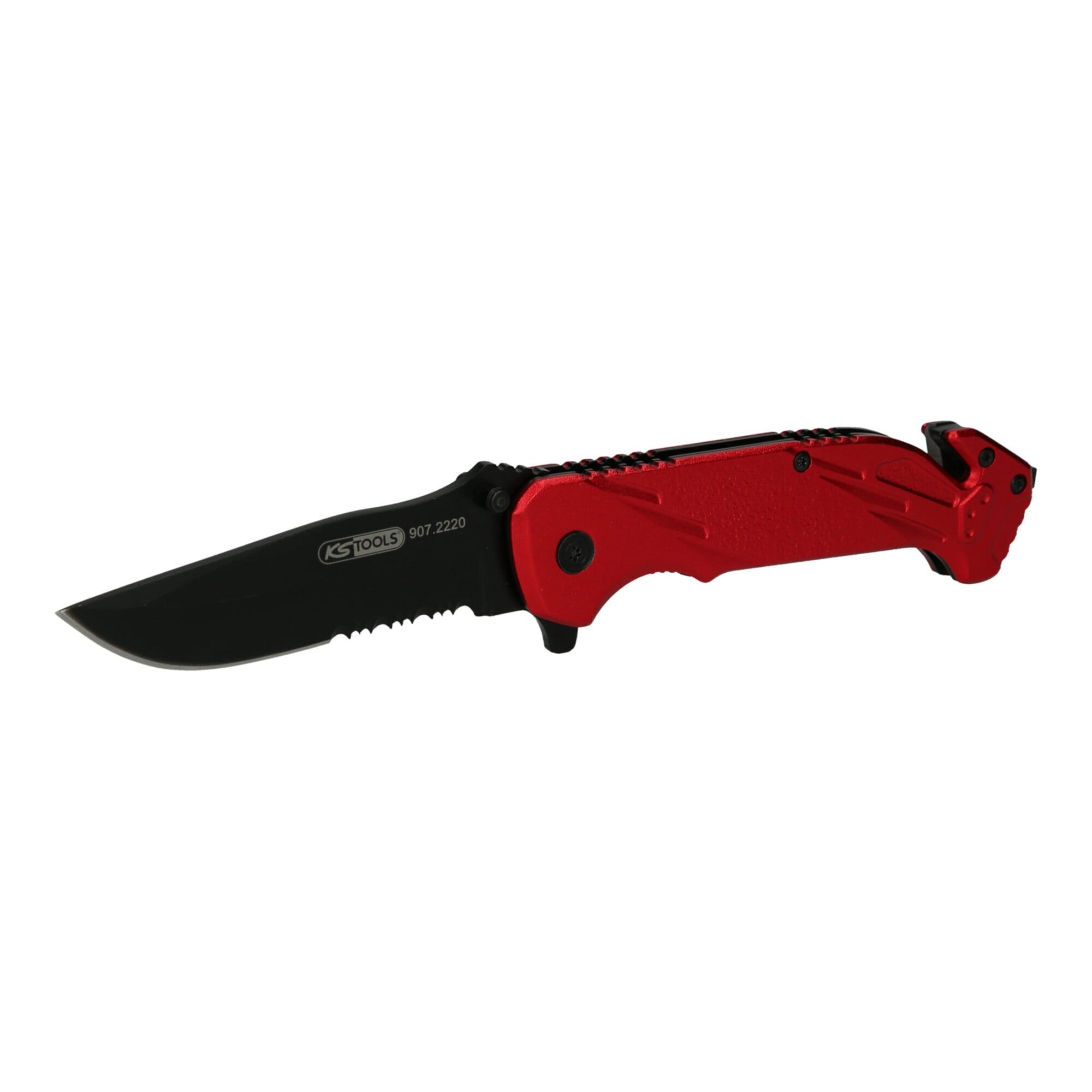 KS Tools Klappmesser mit Arretierung und Gurtschneider (907.2220)