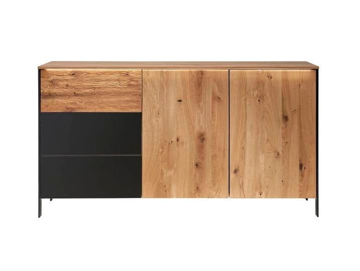 Sideboard mit Beleuchtung 155x84cm 'Boston' Wildeiche geölt