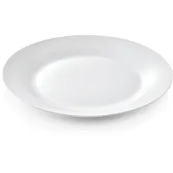 36x flache Teller Ø 23 cm weiß, Porzellan